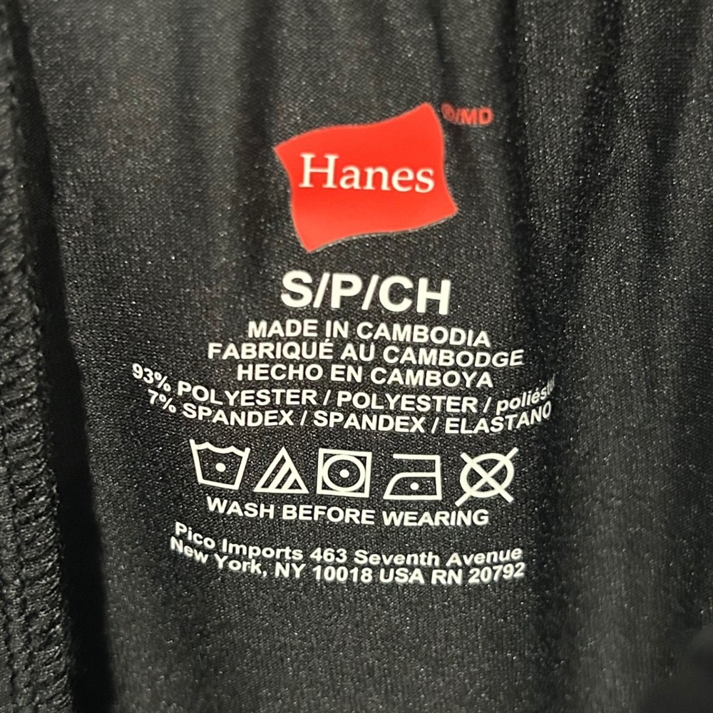 Hanes Mens Knit Sleep Pant Black Stretch Wicking Lounge Pajama Bottoms Small - Picture 7 of 9